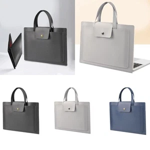 Business Briefcase Bag Top Handle Messenger Bag for Office Notebook Business - Picture 1 of 18