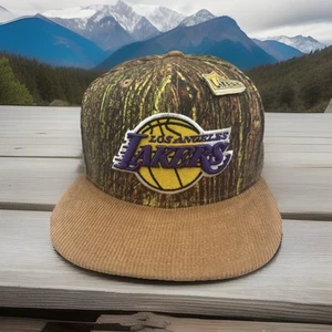 Los Angeles Lakers Hat New Era "Grove Forest" W/Pin Camo Snapback Cap H94 - Picture 1 of 9