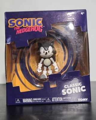 Figura Tomy 2.5" Classic Sonic Blanco y Negro Foto 1 de 4