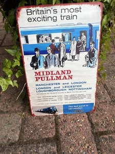 Eisenbahn Midland Pullman Stahlschild 12 x 8 Zoll - Bild 1 von 1