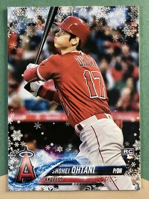 Shohei Ohtani RC 2018 Topps Holiday Snowflake Baseball LA Angels Rookie 🔥❄️ - Image 1 of 2