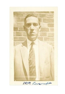 Original SIGNED Photograph of H. P. LOVECRAFT ~ 1931 ~ Autographed ARKHAM HOUSE - Imagen 1 de 2