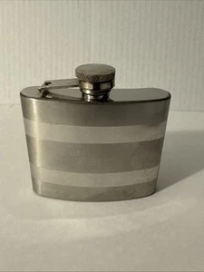 THINGS REMEMBERED MONOGRAMMED “SWEAT” STAINLESS STEEL DRINKING FLASK WITH FUNNEL - Picture 1 of 5