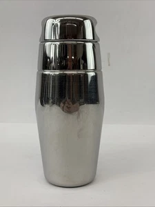 Alessi Acciaio Inox Drink Cocktail Shaker Mixer Metallo Cromato Alto 8" - Foto 1 di 12