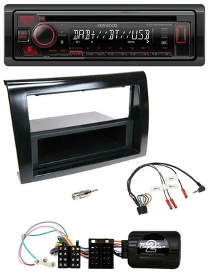 Kenwood Lenkrad CD USB Bluetooth DAB Autoradio für Fiat Bravo 2007-2014 - Bild 1 von 4