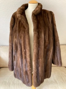 Original ECHT Pelzjacke Felljacke Gr L Braun - Kuschel Faktor - Picture 1 of 17
