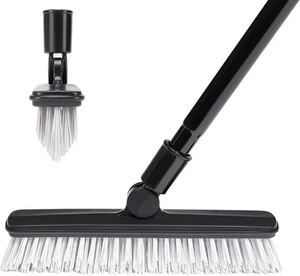 2 Pack Long Handle Grout Brush 50" Swivel Scrubber for Bathroom, Tile & Patio  - Picture 1 of 6