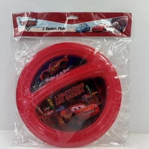 Zak! Disney Cars Lightening McQueen Kinder Melamin 2-teiliger geteilter Teller NEU - Bild 1 von 3