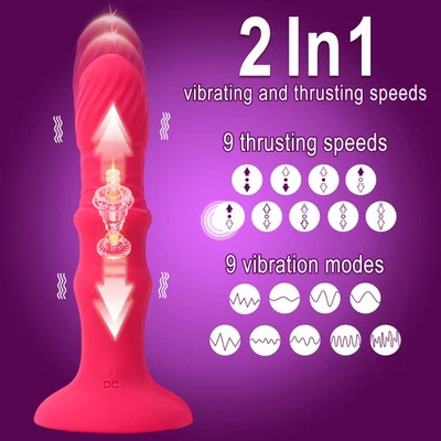 Masajeador de próstata masculino vibrador empuje anal tapón trasero consolador juguetes sexuales para hombres Foto 1 de 4