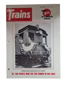 Trains Magazine, The Magazine of Railroading diciembre 1970 9th All Diesel Issue - Imagen 1 de 18