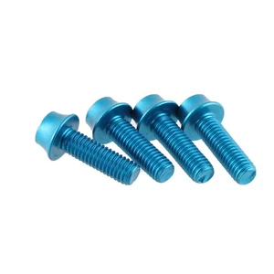 Wolf Tooth Components Aluminum Bottle Cage Bolt, 4 pcs - Blue - Picture 1 of 1