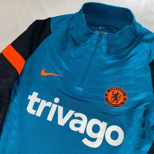 Nike Chelsea FC Jersey Dri-Fit ADV Elite 1/2 Zip Trivago 2021-2022 DB6876 472 - Picture 1 of 15
