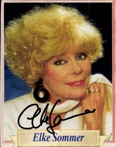 Ak Schauspielerin Elke Sommer, Portrait, Autogramm - 10892908 - Bild 1 von 2