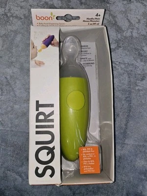 Ложка для детского питания Boon Squirt цвет зеленый размер 3 унции на ходу большая - новая - Изображение 1 из 4
