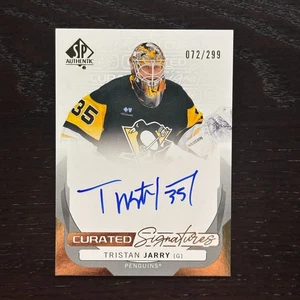 Auténtico Tristan Jarry #SPC-TJ 2024-25 SP AUTO firmas curadas/299 - Imagen 1 de 2