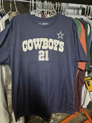 NFL Dallas Cowboys Ezekiel Elliott Para hombres XXL Camisa Calce Seco #21 Foto 1 de 4