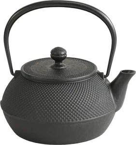 Nanbu Eisenwaren Iwachu Eisen Wasserkocher IH kompatibel schwarz 0,9 l Made in Japan - Bild 1 von 7