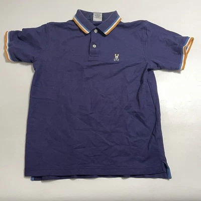 Psycho Bunny Polo Shirt Boy XL Blue Short Sleeve Pima Cotton Youth Kids 18/20 - Image 1 of 4