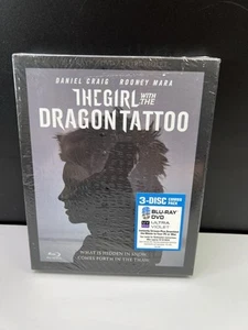 The Girl With the Dragon Tattoo (Blu-ray DVD 2012, 3-Disc Set) NEW SEALED - Picture 1 of 2