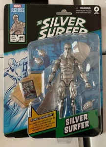 IN MANO! Marvel Legends Silver Surfer Figure Retro Card 2025 Mini Comic Wave MOC - Foto 1 di 2