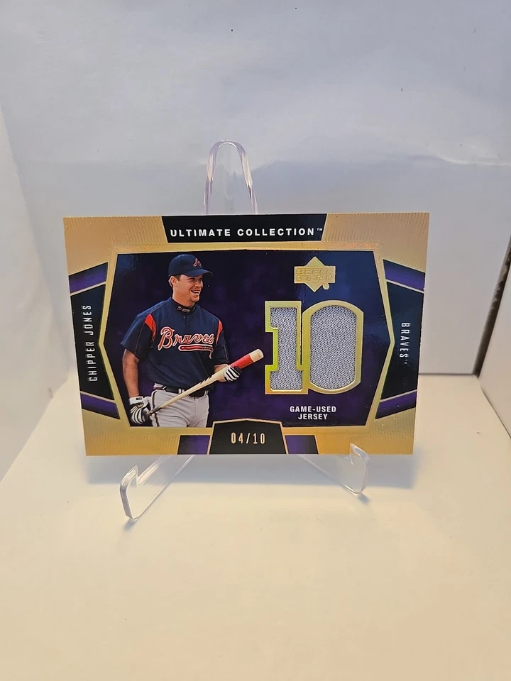 Camisetas de juego Upper Deck Ultimate Collection 2003 4/10 Chipper Jones #J-CJ2 Foto 1 de 2