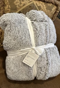 POTTERY BARN Accappatoio Sherpa Accogliente Grigio Erica Adulto Taglia Small - Foto 1 di 5