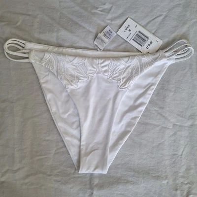 L* Space Claude Bikini Bottom Classic, White, String Medium Beach Coastal Sexy  - Image 1 of 4