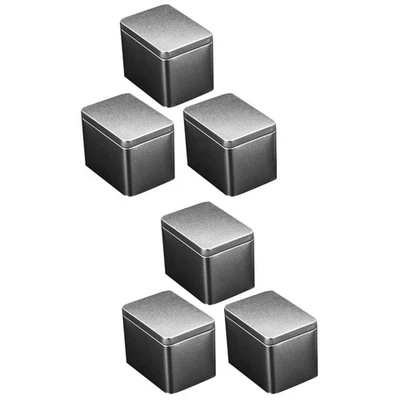  2 PCS Metallbox Klein Kleine Vorratsdosen Geschenkboxen Teebehälter - Bild 1 von 4