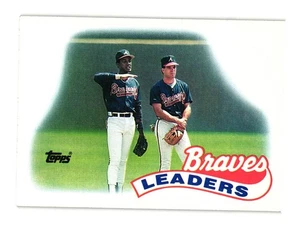 1989 Topps #171 Braves Leaders Atlanta Braves - Picture 1 of 2