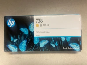 NEU - HP 738 300ml Gelb DesignJet Tintenpatrone, 676M8A - Bild 1 von 6