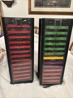 SIZZIX 2 ROTATING TOWERS WITH 26 SLEEVES & 37 DIES - CRAFTERS DREAM ! - Image 1 of 4