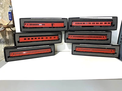 Norfolk & Western - HO Scale 6 Car Passenger Set Bachmann Spectrum Gold - NEW - Image 1 of 4