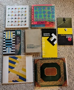 Vintage Graphic Design Book Lot, Type Specimen Catalogs, Printer Press Brochures - Picture 1 of 23
