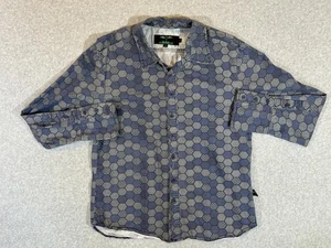 Tripp NYC Shirt Mens Large Honeycomb Button Emo Punk Goth Joker Cosplay - Picture 1 of 11