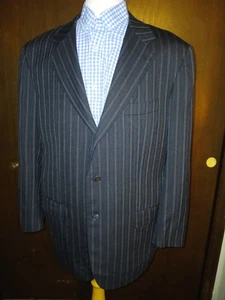 Kiton Sport Coat Blazer Jacket US 48L=UK58 Black W/Stripes Mens - Picture 1 of 18