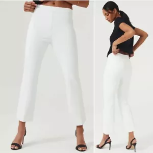 PANTALONES SPANX Talla XL Alto Blanco Elastizado Pull-on On-The-Go Kick Flare NUEVO 20373T - Imagen 1 de 13