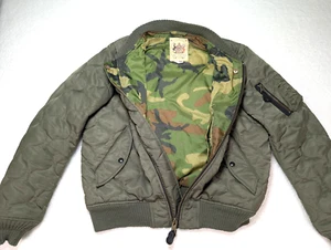 Chaqueta MONITALY Acolchada Mezcla Lana Verde Camuflada - Para Hombre 40 Hecha en EE. UU. - RARA - Imagen 1 de 21