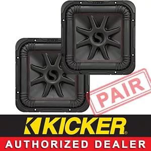2 KICKER 45L7R104 COCHE AUDIO 10" L7R CUADRADO SUBWOOFER SUB DVC 4-OHM L7R104 PAR - Imagen 1 de 5