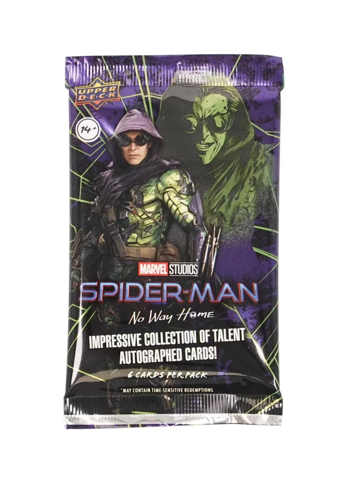 Upper Deck 2023 Marvel SPIDER-MAN: NO WAY HOME Trading Hobby Pack 6 Cards 1 Pack - Image 1 of 1