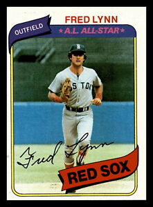 1980  Topps Fred Lynn All-Star Boston Red Sox #110 EX-MINT Vintage Baseball