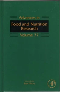 Advances in Food and Nutrition Research (Volume 77) - Jeya Henry, Editor-As New! - Imagen 1 de 1