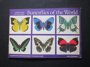 BROOKE BOND OFFICIAL 1964 ALBUM & FULL SET 50 TEA CARDS BUTTERFLIES OF THE WORLD