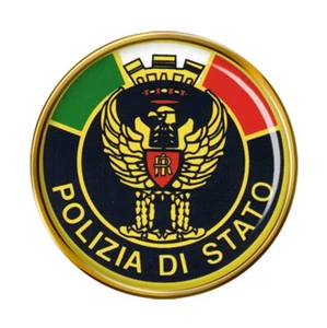 Polizia di Stato Pin Badge - Picture 1 of 2