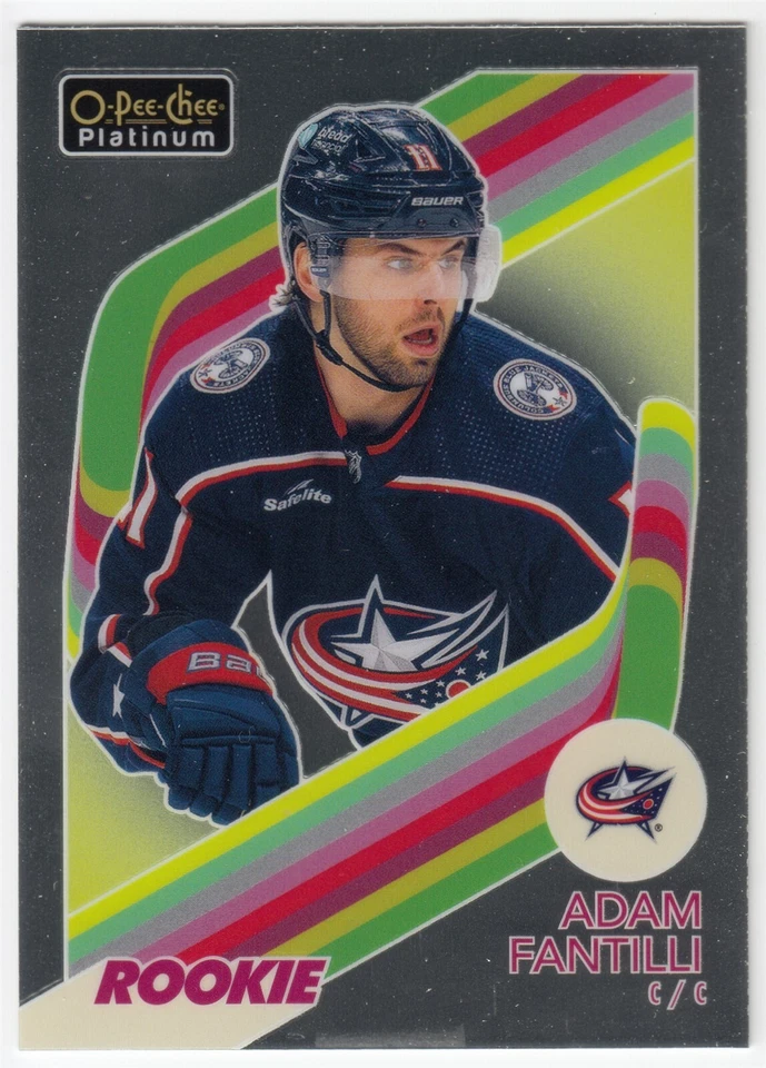 2023-24 O-Pee-Chee Platinum Retro Rookie ADAM FANTILLI #R-80 Blue Jackets OPC RC - Image 1 of 1