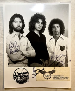 VTG Stewart Tussing Band Autographed 8x10 Photo W/ Press B&W Kevin Stewart - Picture 1 of 2