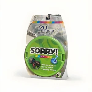 Sorry! Express 2007 Parker Brothers Travel Game 20 Minute Game Break - New - Picture 1 of 1