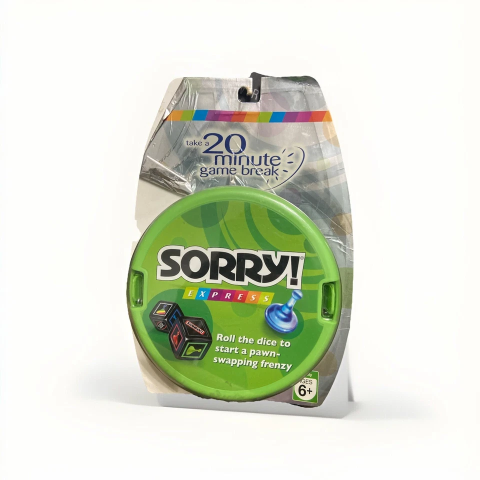 Sorry! Express 2007 Parker Brothers Travel Game 20 Minute Game Break - New - Image 1 of 1