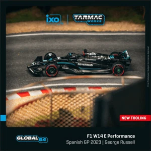 Tarmac Works 1:64 F1 W14 E Performance Gran Premio de España 2023 Diecast Model Car - Imagen 1 de 2