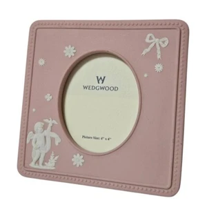 WEDGWOOD Jasperware Photo Frame Pink Square No accessories - Picture 1 of 9