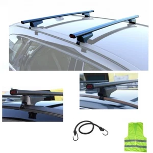PER Volkswagen Polo 3p 1982 BARRE PORTATUTTO 110CM BARRA PER AUTO CON RAILING - Picture 1 of 7